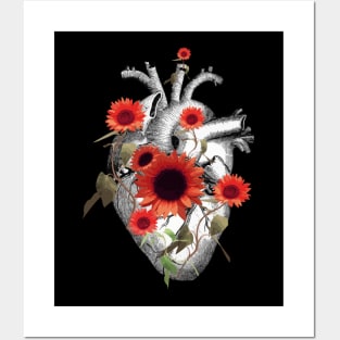 Floral heart 21 Posters and Art